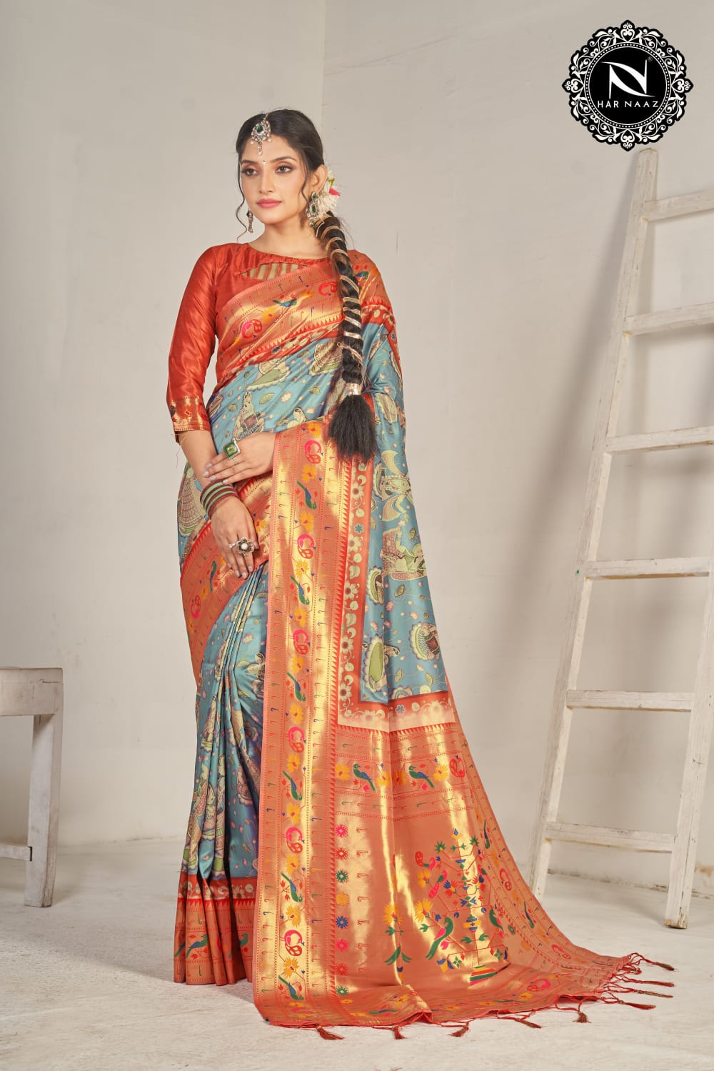 Har Naaz Rajwadi Silk Wedding Sarees Catalog
